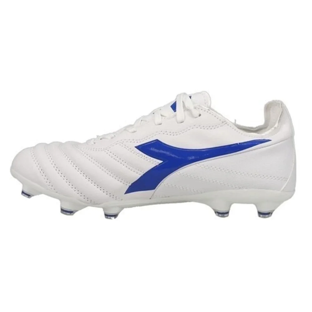 Diadora Brasil Elite 2 Lt Lp12 Soccer Cleats Mens Size 6.5/Women's 8 White Blue